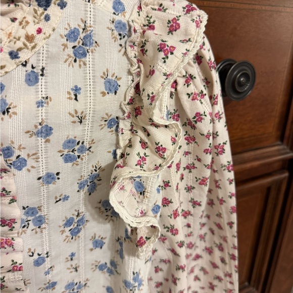 Sezane tiny shirt patchwork mini flowers - Picture 6 of 8